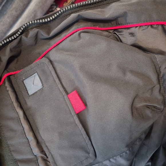 ANNE KLEIN Goose Down Puffer Trench With Racoon Fur Trim Largr - Picture 7 of 7